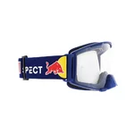 Motokrosové okuliare RedBull Spect Strive Panovision, tmavo modré matné, plexi číre
