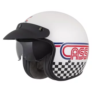Moto prilba Cassida Oxygen Rondo 2.0 biela perleť/červená/modrá/čierna