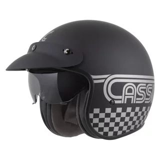 Moto prilba Cassida Oxygen Rondo 2.0 čierna matná/strieborná