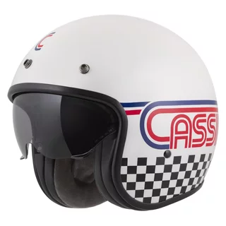Moto prilba Cassida Oxygen Rondo 2.0 biela perleť/červená/modrá/čierna