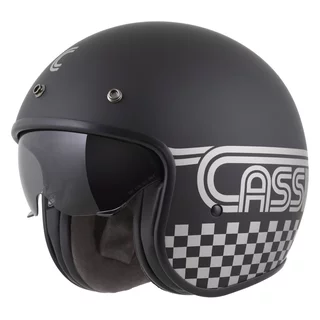 Moto prilba Cassida Oxygen Rondo 2.0 čierna matná/strieborná