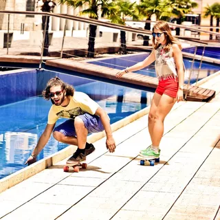 Pennyboard Street Surfing Beach Board - Summer Sun, žltý