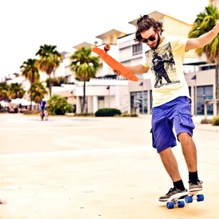 Pennyboard Street Surfing Beach Board - Summer Sun, žltý