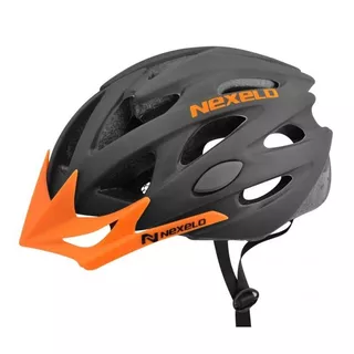 Cyklo prilba Nexelo Straight 680 - čierno-oranžová