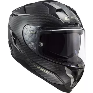 Moto prilba LS2 FF327 Challenger C Carbon Solid - Black
