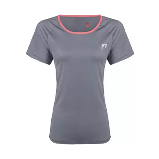 Dámske bežecké tričko Newline Imotion Tee - krátky rukáv - šedá - šedá