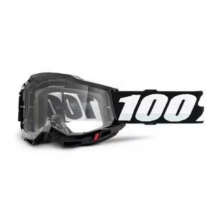 Detské motokrosové okuliare 100% Accuri 2 Junior - čierna, číre plexi