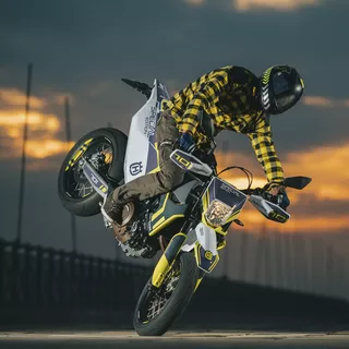 Moto košeľa W-TEC Terchis - zelená