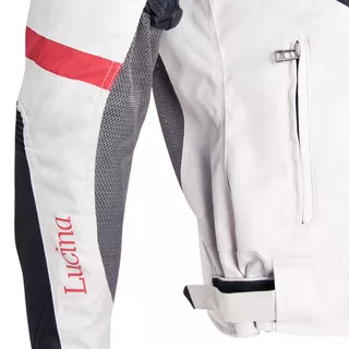 Dámska moto bunda W-TEC Lucina - 2. akosť - čierno-biela