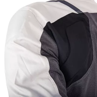Dámska moto bunda W-TEC Lucina - 2. akosť - čierno-biela