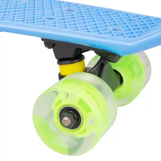 Pennyboard WORKER Bony 22" so svietiacimi kolieskami - zelená