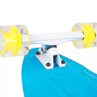 Plastový longboard WORKER Pike 36" so svietiacimi kolieskami - zelená