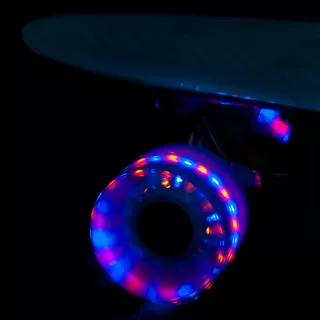 Pennyboard WORKER Bony 22" so svietiacimi kolieskami - zelená