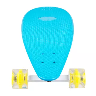 Plastový longboard WORKER Pike 36" so svietiacimi kolieskami - zelená