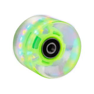 Svietiace koliesko na pennyboard 60*45 mm vr. ložísk ABEC 7 - modrá - zelená