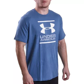 Pánske tričko Under Armour GL Foundation SS T - Charcoal Medium Heather/Graphite/Black - Thunder