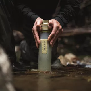 Filtračná fľaša Grayl UltraPress Purifier - Forest Blue