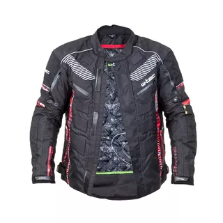 Pánska moto bunda W-TEC Kamicer - čierno-šedá