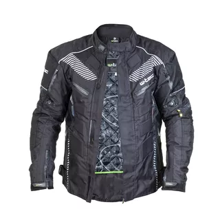 Pánska moto bunda W-TEC Kamicer - čierno-šedá