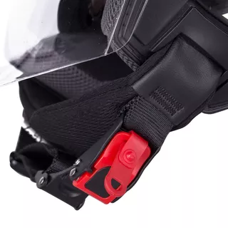 Otvorená prilba W-TEC FS-715B Union Black - 2.akosť - čierna s grafikou