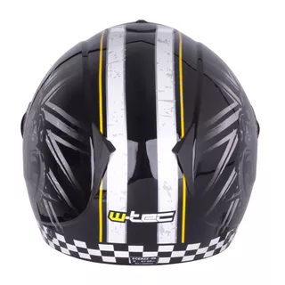 Otvorená prilba W-TEC FS-715B Union Black - 2.akosť - čierna s grafikou