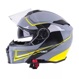Výklopná moto prilba W-TEC V271 - čierno-šedá