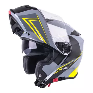 Výklopná moto prilba W-TEC V271 - čierno-šedá