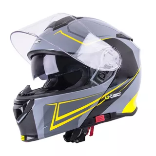 Výklopná moto prilba W-TEC V271 - čierno-šedá