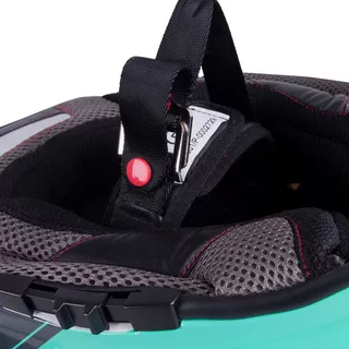 Moto prilba W-TEC V331 - čierno-modro-oranžová