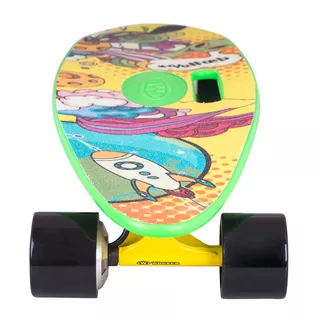 Elektrický longboard WORKER Smuthrider - 2. akosť - žlto-zelená