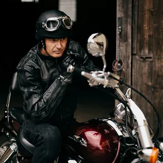 Pánske moto jeansy W-TEC A-1013 - čierna