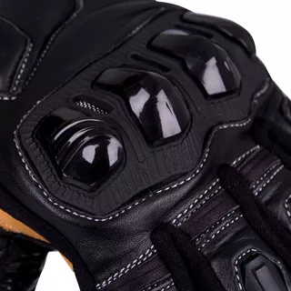 Kožené moto rukavice W-TEC Flanker - čierna
