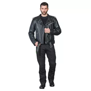 Kožená moto bunda W-TEC Perfectis - L