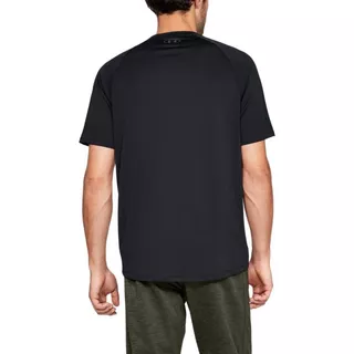 Pánske tričko Under Armour Tech SS Tee 2.0 - Steel Light Heather/Black