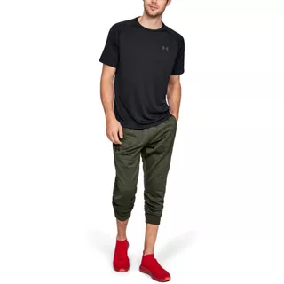 Pánske tričko Under Armour Tech SS Tee 2.0 - Steel Light Heather/Black