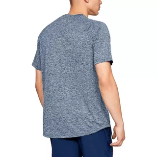 Pánske tričko Under Armour Tech SS Tee 2.0 - Steel Light Heather/Black
