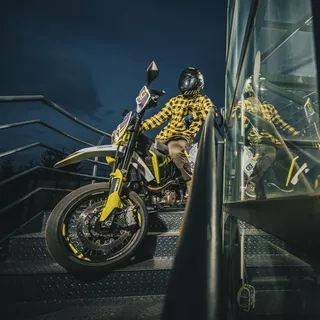 Moto košeľa W-TEC Terchis - zelená