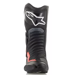 Moto topánky Alpinestars S-MX 6 čierna/šedá/červená fluo - čierna/šedá/červená fluo