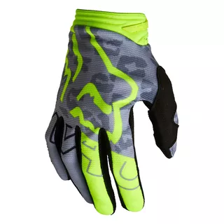 Dámske motokrosové a cyklo rukavice FOX 180 Skew Fluo Yellow MX22