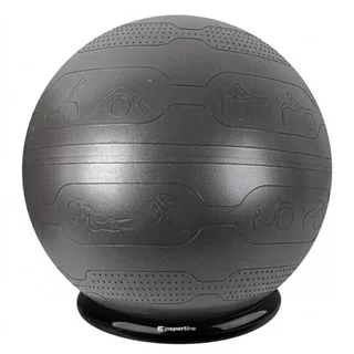 Gymnastická lopta inSPORTline Stretch Ball 65 cm so základňou BallBase