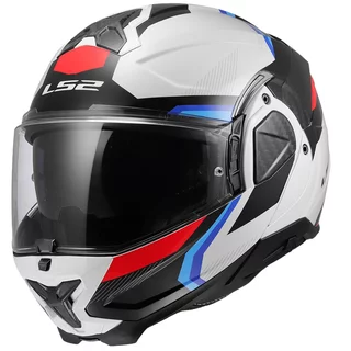 Preklápacia prilba LS2 FF910 Advant II Triple White Blue Red P/J