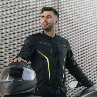 Moto bunda Ozone Delta IV - čierna-fluo