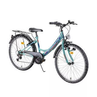 Juniorský bicykel Kreativ 2414 24" 4.0 - Violet - Light Green