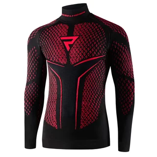 Moto thermo tričko Rebelhorn Therm II Jersey - čierno-červená