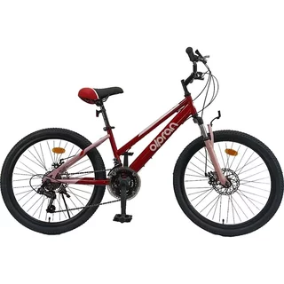 Juniorský bicykel Olpran Talpa ALU 24" - model 2026 - tmavo červená/ružová