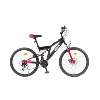 Odľahčený juniorský celoodpružený bicykel Olpran Culex ALU 24" - model 2026 - čierna/červená