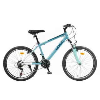 Odľahčený juniorský bicykel Olpran Helix 24" - model 2026 • 125-145 cm • 12,4 kg - modrá/bíela/zelená