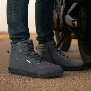 Moto topánky W-TEC Elton - čierno-tmavo šedá