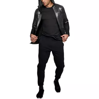 Pánska mikina Under Armour Swacket - BLACK FULL HEATHER / BLACK