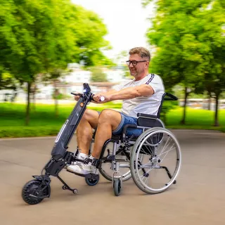 Prídavný elektrický pohon pre invalidné vozíky inSPORTline Oppatia - 2.akosť